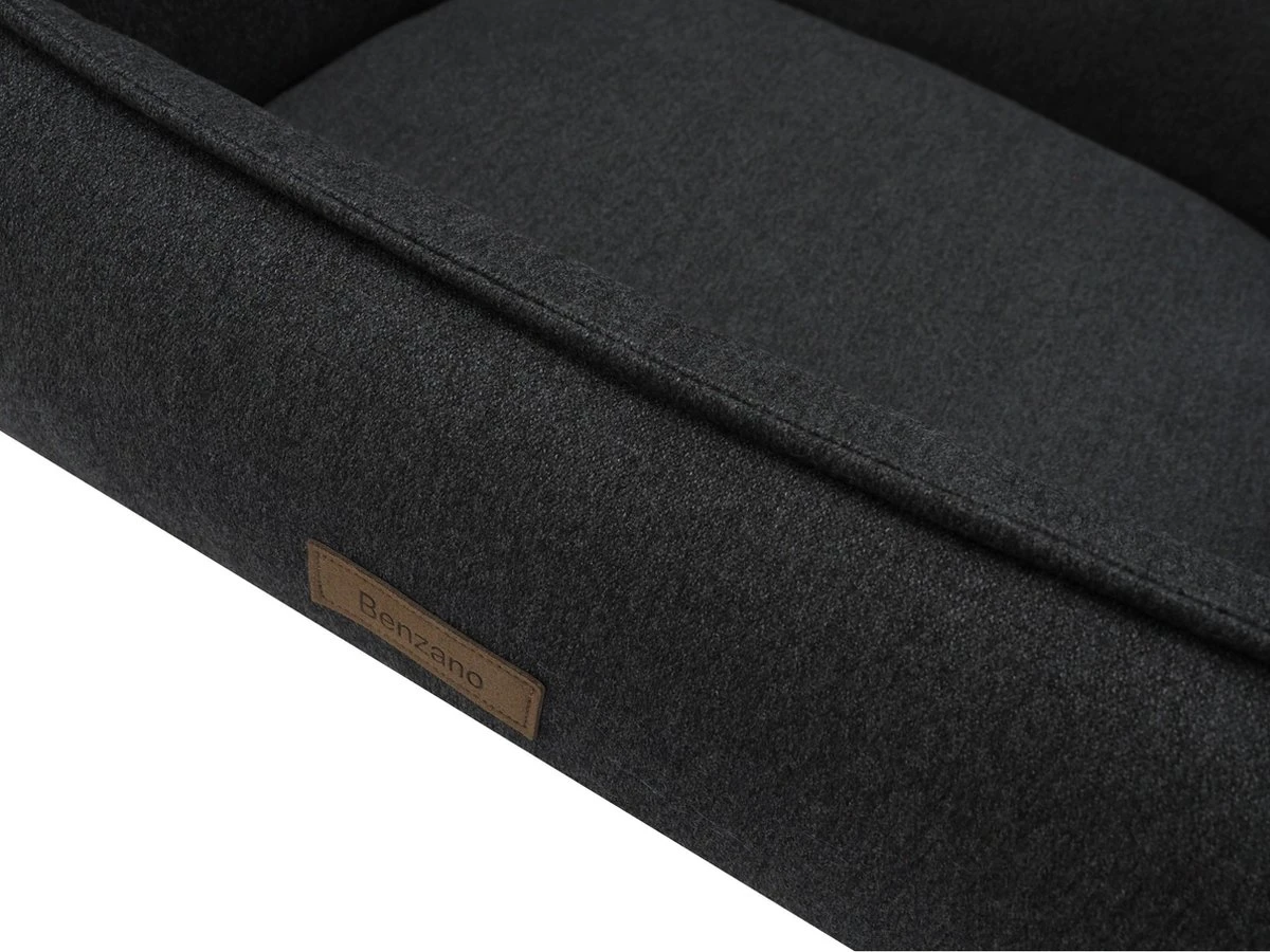 Benzano - Orthopedische Hondenmand - Wasmachine Wasbaar - Memory Foam - Donkergrijs - 100 CM 2 Benzano - Orthopedische Hondenmand - Wasmachine Wasbaar - Memory Foam - Donkergrijs - 100 CM - Afbeelding 2