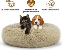Behave Donut Hondenmand - Hondenkussen - Hondenbed - Kattenmand - Fluffy - Donut - 50cm - Beige 9 Behave Donut Hondenmand - Hondenkussen - Hondenbed - Kattenmand - Fluffy - Donut - 50cm - Beige -Huisdierbenodigdheden Serie 1200x966 1