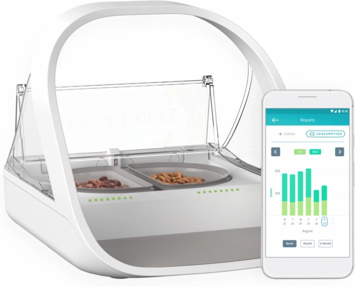 Surefeed Microchip Voerbak Connect Wit - - 21.5x22.7x31 (hxbxd) Cm 1 Surefeed Microchip Voerbak Connect Wit - - 21.5x22.7x31 (hxbxd) Cm