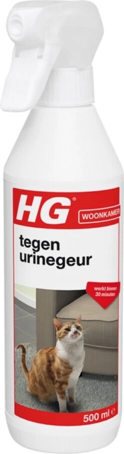HG Tegen Urine Geur - 500 Ml - Effectief En Snel Resultaat - Neemt De Geur Definitief Weg -Huisdierbenodigdheden Serie 329x1200