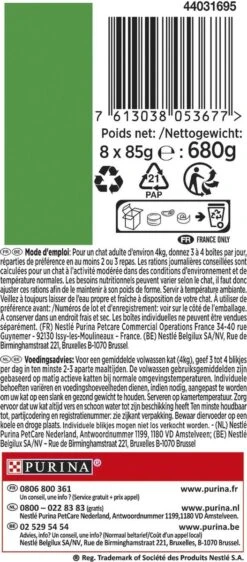 Gourmet Nature's Creations - Kattenvoer Natvoer - Zeevis - 48 X 85 Gr -Huisdierbenodigdheden Serie 527x1200 1