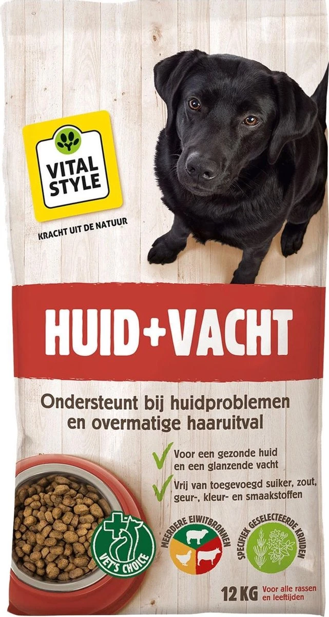 VITALstyle HUID+VACHT - Hondenbrokken - 12 Kg 7 VITALstyle HUID+VACHT - Hondenbrokken - 12 Kg - Afbeelding 7