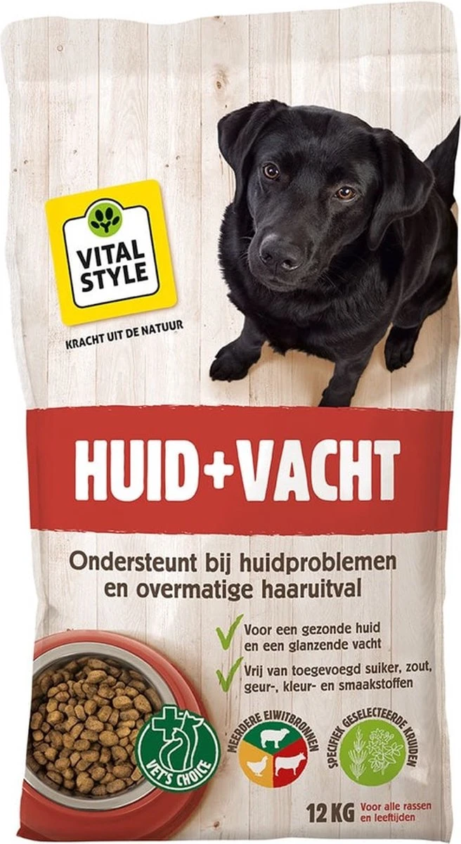 VITALstyle HUID+VACHT - Hondenbrokken - 12 Kg 1 VITALstyle HUID+VACHT - Hondenbrokken - 12 Kg