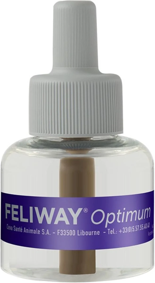 Feliway Optimum - Navulling 3-Pack - 3x Flacon 48 Ml - Anti-stress Kat 2 Feliway Optimum - Navulling 3-Pack - 3x Flacon 48 Ml - Anti-stress Kat - Afbeelding 2