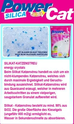 Merkloos PowerCat Silicaat Kattenbakvulling Met Energy Kristallen - 12 X 5L -Huisdierbenodigdheden Serie 719x1200