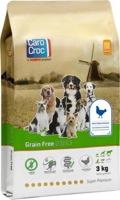 Carocroc Grain Free - Gevogelte/Aardappel/Bieten - Hondenvoer - 15 Kg -Huisdierbenodigdheden Serie 721x1200