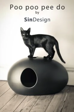 SinDesign Poopoopeedo Kattenbak - Zwart -Huisdierbenodigdheden Serie 800x1200 6