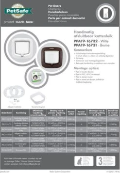 PetSafe 300 Deluxe Kattenluik - M - Ø 25.2 Cm - Wit 7 PetSafe 300 Deluxe Kattenluik - M - Ø 25.2 Cm - Wit -Huisdierbenodigdheden Serie 831x1200 1