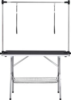 VIDAXL Hondentrimtafel Verstelbaar Met 2 Lussen En Opbergschap 16 VIDAXL Hondentrimtafel Verstelbaar Met 2 Lussen En Opbergschap -Huisdierbenodigdheden Serie 852x1200