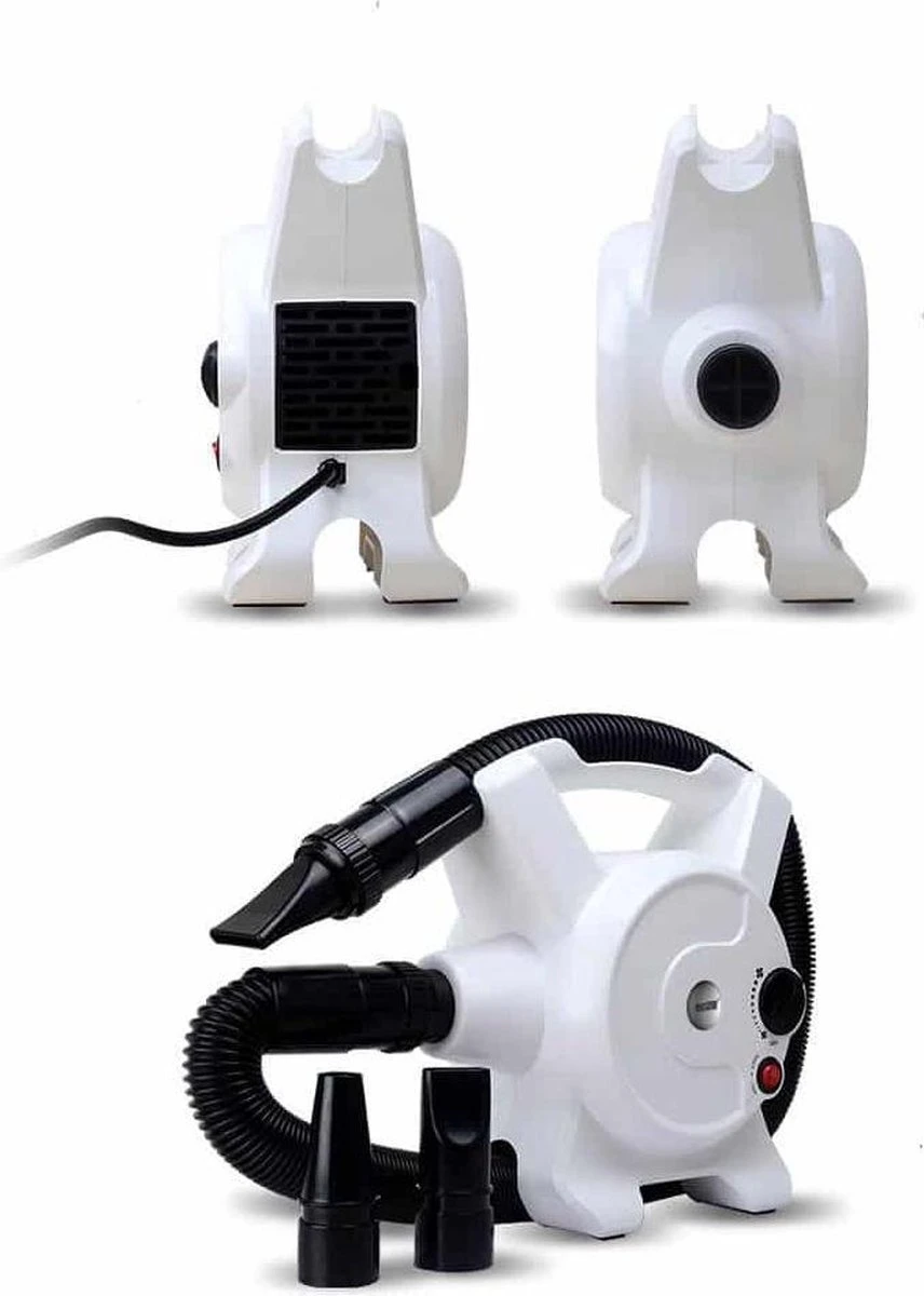 Hondenfohn - Waterblazer Met Draaiknop - 2400W Vermogen Met Warme En Koude Stand - Wit 6 Hondenfohn - Waterblazer Met Draaiknop - 2400W Vermogen Met Warme En Koude Stand - Wit - Afbeelding 6