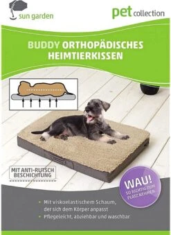 Sun Garden Buddy Orthopedisch Hondenkussen 120x72x10cm Antraciet 11 Sun Garden Buddy Orthopedisch Hondenkussen 120x72x10cm Antraciet -Huisdierbenodigdheden Serie 875x1200 2