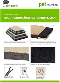 Sun Garden Buddy Orthopedisch Hondenkussen 120x72x10cm Antraciet 12 Sun Garden Buddy Orthopedisch Hondenkussen 120x72x10cm Antraciet -Huisdierbenodigdheden Serie 876x1200 1