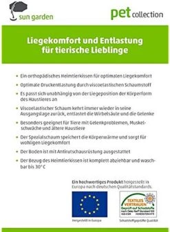 Sun Garden Buddy Orthopedisch Hondenkussen 120x72x10cm Antraciet 13 Sun Garden Buddy Orthopedisch Hondenkussen 120x72x10cm Antraciet -Huisdierbenodigdheden Serie 877x1200