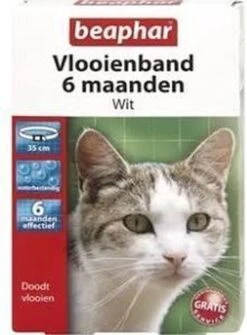 Beaphar Vlooienband - Wit - 1 Stuk -Huisdierbenodigdheden Serie 884x1200