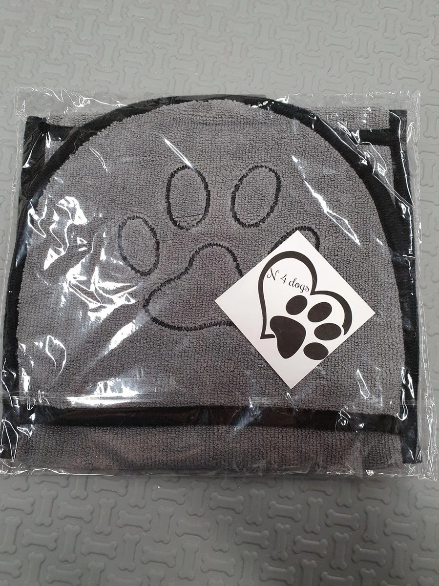 N4dogs – Hondenhanddoek – Honden Handdoek – Microvezel Handdoek – Handdoek Hond – Droogdoek Hond – Dierendeken – Sterk Absorberend – Handdoek Met Zakken - Grijs - 66 X 23 Cm 6 N4dogs – Hondenhanddoek – Honden Handdoek – Microvezel Handdoek – Handdoek Hond – Droogdoek Hond – Dierendeken – Sterk Absorberend – Handdoek Met Zakken - Grijs - 66 X 23 Cm - Afbeelding 6