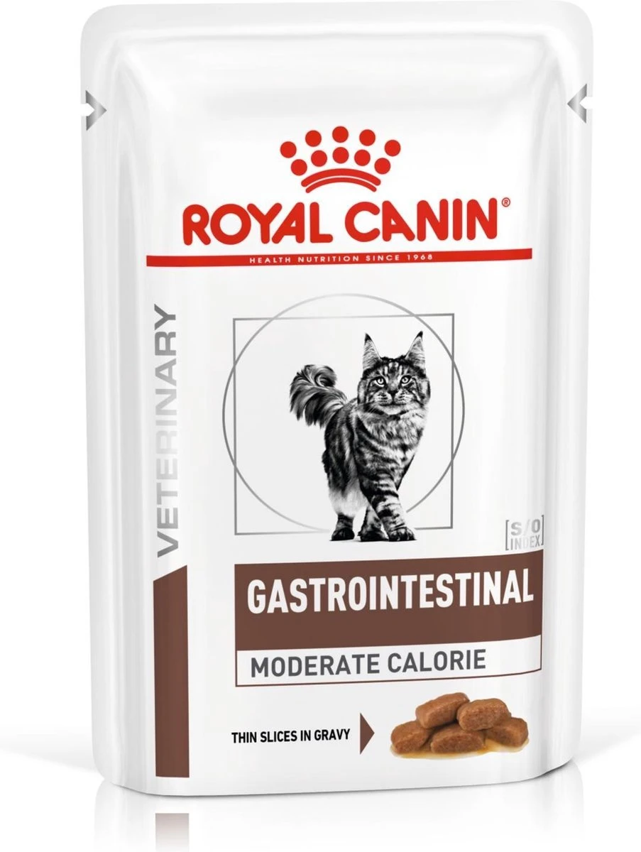 Royal Canin Gastro Intestinal Moderate Calorie Kat 12x85 Gr. 1 Royal Canin Gastro Intestinal Moderate Calorie Kat 12x85 Gr.
