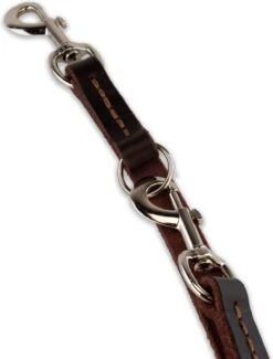 Multifunctionele Hondenriem - 220cm - Bruin - Leren Hondenriem - 100% Volnerfleer - Hondenriem Leer - Leiband Hond -Huisdierbenodigdheden Serie 913x1200